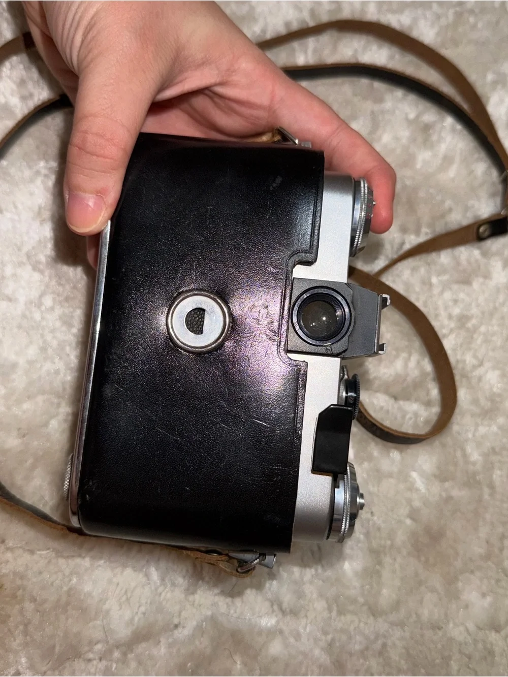 VINTAGE Zenit-E 35mm Film Camera with Helios 58mm Lens + Original Cases & Strap